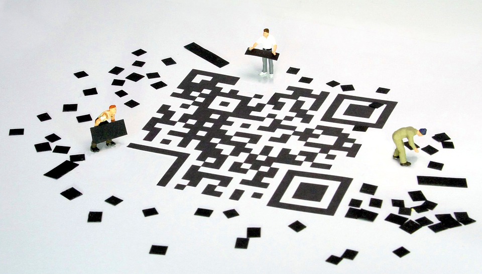 Qr Code, Código De Barras, Figuras Em Miniatura